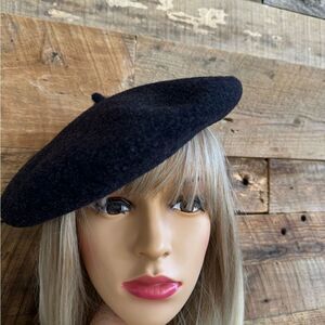 Chantaco impermeable Pure Laine made in France black Beret